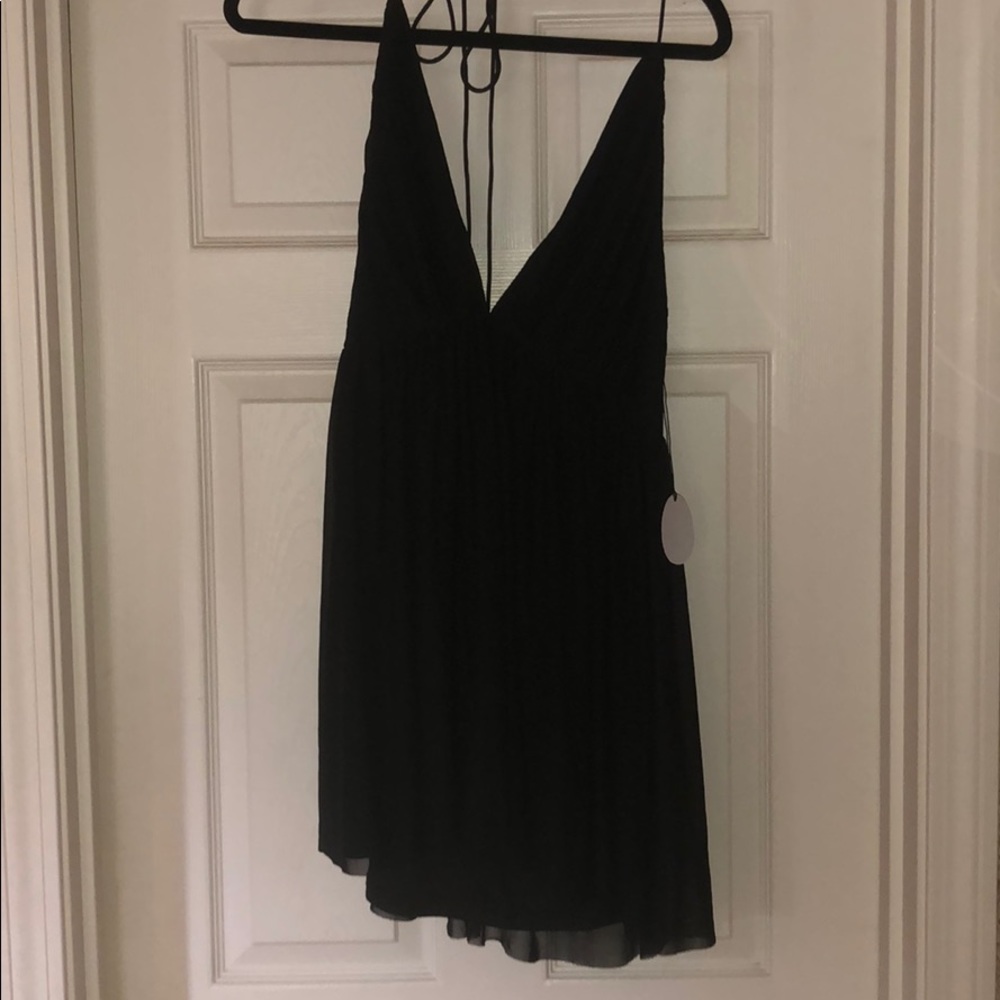 Black mini dress